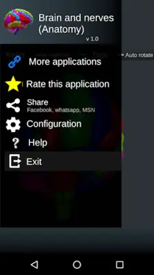 Brain and Nervous System 3D android App screenshot 1